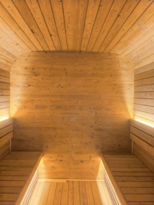 ซาวน่าแห้งกลางแจ้งทันสมัย ANYI Thermo Finnish Spruce รุ่นขายดี สำหรับ 4-6 คน พร้อมฉนวนกันความร้อน รับประกัน 3 ปี เหมาะสำหรับสปาที่บ้าน - Product Image 4