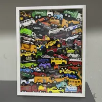 Marco de Fotos Negro para Almacenamiento de Autos de Juguete, Decoración para el Hogar, Caja de Exhibición para Autos