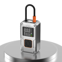 Pompe à air sans fil 150 PSI 4000 mAh pour vélos, voitures et motos, avec batterie externe et lumière d'urgence en plastique