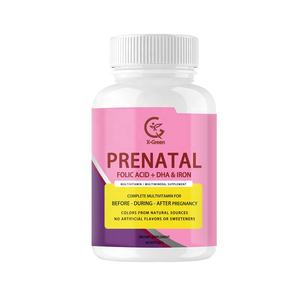 Мультивитамины для беременных женщин с железом, Омега-<span class=keywords><strong>3</strong></span>, <span class=keywords><strong>DHA</strong></span> для использования до, во время и после беременности, индивидуальный заказ OEM - Product Image 1