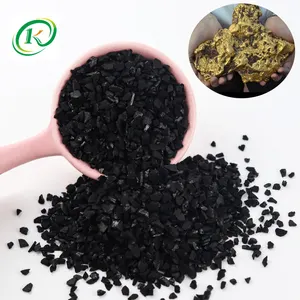 KeLin Supplier Gold Mining Activated Carbon Gold Processing Extraction Activated Carbon CTC55 CTC60 6x12 Mesh Activated Carbon