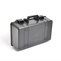 Malette de rangement pour voyage en plein air, étui en plastique dur noir pour outils avec Design personnalisé mousse