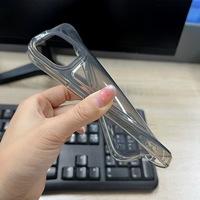 Coque de téléphone transparente en TPU souple de 1.5mm pour iPhone 16 11 Pro Max, couverture de téléphone antichoc transparente, boutons de placage galvanoplastie