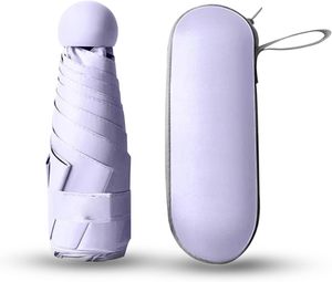 Mini Outdoor Personalized Custom Rain and UV Capsule <b>Umbrella</b> with Pouch - Product Image 1