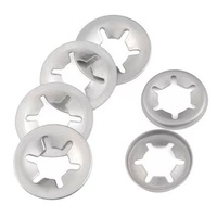 Rondelle étoile de retenue à ressort à denture externe en acier inoxydable M3-M12 pour arbre d'industrie lourde