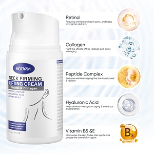 Marque privée Rétinol Crème raffermissante pour le cou Collagène <span class=keywords><strong>Vitamine</strong></span> B5 Crème jour et nuit pour le visage Crème raffermissante réparatrice anti-âge pour le cou - Product Image 2