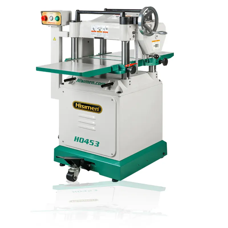 Hisimen H0453 Máquina de Espessar Plaina para trabalhar madeira, máquina de espessar plaina de madeira para uso doméstico, espessador de juntas