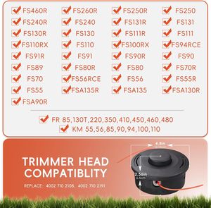 Tête de coupe Autocut 25-2 OEM pour débroussailleuses <span class=keywords><strong>Stihl</strong></span> FR106 FR108 FS44 FS48 FS50 FS55 FS56 FS70 FS80 FS83 FS85 FS90 FS110 FS130 - Product Image 6