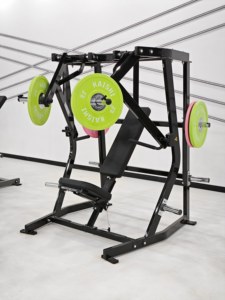 業務用ホームフィットネス機器 スチール製スプリットアクションダウンワードプッシュチェストバックコアマッスルトレーナー 調整可能安全装置付き - Product Image 6