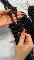Cheveux humains indiens bruts Deep Wave Miracle Knots pour tresses au crochet, pré-bouclés, séparés, style Boho
