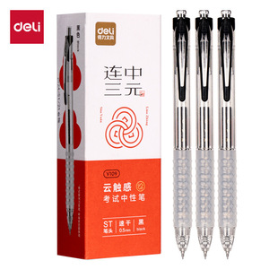 Deli V109 Neutral <b>Pen</b> 0.5mm Black ST Tip Exam Gel <b>Pen</b> - Product Image 1