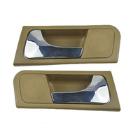 Manija interior de plástico negra y beige para coche, manija de puerta de coche 5482644 5482643 para Daewoo Lacetti 2003 cromada, venta al por mayor