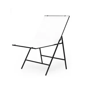 Table de prise de vue 60*100cm pliable nature morte photographie Table Studio chaise avec panneau de fond en PVC blanc