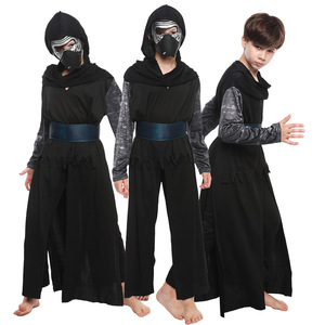 Costume de chevalier Jedi Star Wars pour enfants, ensemble avec cape, haut, pantalon, gilet, tenue de Cosplay Anakin - Product Image 2