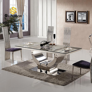 Juego de Mesa de Comedor con 8 Sillas, Muebles para <span class=keywords><strong>el</strong></span> Hogar, Juego de Mesa de Comedor de Lujo - Product Image 2