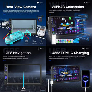 Radio para Auto Podofo de 7'' con Android, 8 Núcleos, 4+64GB, CarPlay Inalámbrico, Módem 4G, Android Auto, WiFi, GPS, Logística Eficiente - Product Image 3