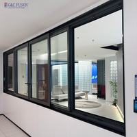 Ventanas Corredizas de Aluminio y Vidrio para Viviendas, Diseño Moderno e Impermeable, Nuevos Productos Fuson