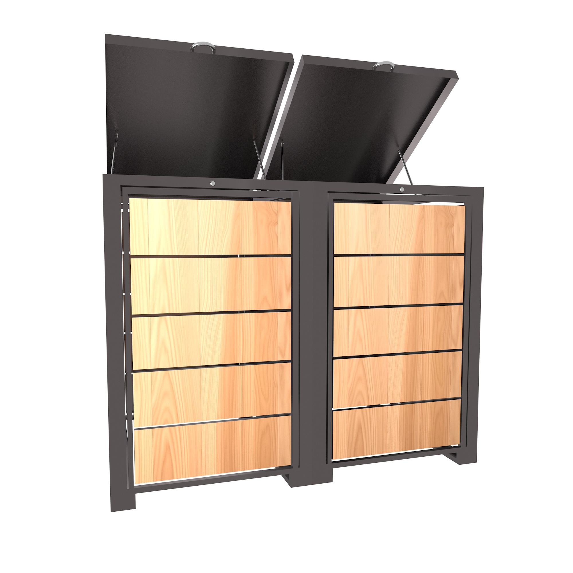 Conventional style wood grain door