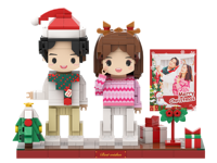Ensemble de blocs de construction pour jouets, cadeau de Noël personnalisé pour les meilleurs amis, figurines d'action miniatures en plastique, ensembles de blocs de construction