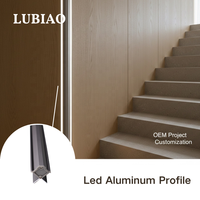 Profilé en aluminium LED pour revêtement de colonne de couloir d'hôtel, coin extérieur, éclairage de guidage à lueur douce YB3002pro-32