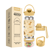 Bouteille d'eau isotherme pour enfants 14 oz sans BPA avec logo personnalisé en acier inoxydable à double paroi sous vide