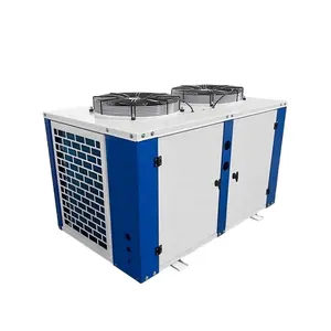 Unidade refrigerada a ar tipo 12 U com motor de rotor externo para unidade de condensação de compressor de média e alta temperatura