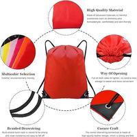 2025 Sacs à dos à cordon Cinch Sack Pas cher Waterpoof 210D Polyester Sac à cordon