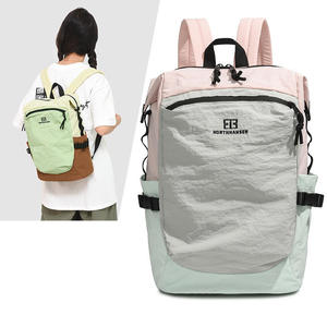 Custom Trendy Brand Japanese and Korean Mori <b>Backpack</b> Trendy Contrast Color College Leisure Nylon Fashion <b>Backpack</b> - Product Image 1