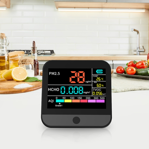 Mini testeur intelligent de qualité de l'air intérieur PM 2.5 PM10 PM1.0 mètre température humidité appareil de <span class=keywords><strong>mesure</strong></span> avec écran coloré HCHO - Product Image 6