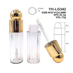 Tubes de brillant à lèvres roses ronds de 5,5 ml et 4,8 ml, tubes vides pour brillant à lèvres, tubes personnalisés pour brillant à lèvres avec applicateur épais - Product Image 2