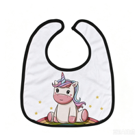 Bavoirs vierges pour bébé à sublimation transfrontalière, motif animaux de dessin animé, en polyester-coton, résistants aux taches et à la salive
