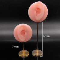 Getta Nouveau design Modèle d'oreille de style vintage Présentoir de bijoux en gel de silice pour piercing de mariage Cadeau de fiançailles