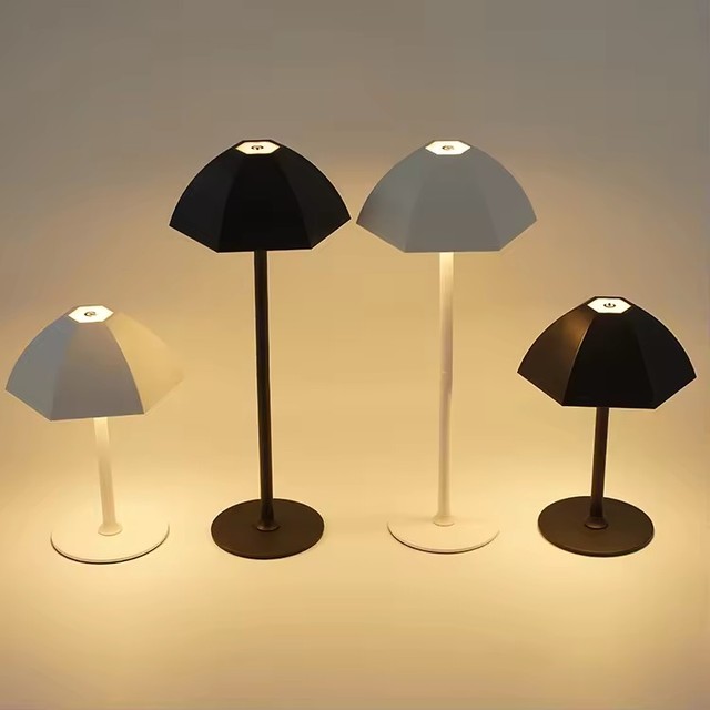 TOGETHER LED Nordic Rechargeable Portable Table Lamp Touch Dimmable Mushroom Table Light Living Room Bedroom Designer Atmosphere