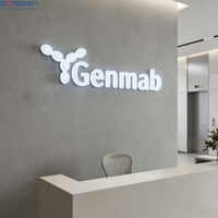 Enseignes lumineuses LED personnalisées en acrylique 3D, étanches, pour devanture de magasin, signalétique publicitaire décorative