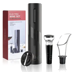 Sacacorchos automático para botellas de vino, con batería seca, juego de regalo, abridor eléctrico