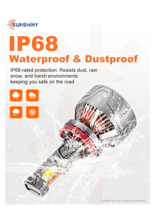 Bombillas <span class=keywords><strong>LED</strong></span> para Faros Delanteros Sunshiny G200 de Alta Potencia, 300W, 40000LM, Tamaño 1:1 con Halógeno, Serie de Faros <span class=keywords><strong>LED</strong></span> para Automóvil, Fabricante de Iluminación Automotriz - Product Image 6