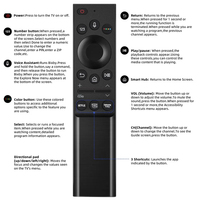 Télécommande universelle vocale BN59-01363A, apprentissage du code fixe, téléviseurs intelligents Samsung, série QLED, portée de 8 mètres, pile AAA, automatique