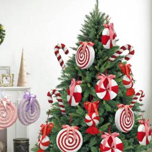 Décoration <span class=keywords><strong>de</strong></span> Noël <span class=keywords><strong>en</strong></span> mousse <span class=keywords><strong>en</strong></span> forme <span class=keywords><strong>de</strong></span> canne à sucre scintillante, rouge et blanche, peinte, pour vitrine et centre <span class=keywords><strong>de</strong></span> table, vente <span class=keywords><strong>en</strong></span> gros - Product Image 4