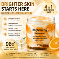 Lotion Corporelle Éclaircissante OEM Marque Privée pour Femmes, Crème Corporelle Hydratante en Profondeur, Vente en Gros, Logo Personnalisé Usine, 500ml