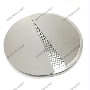 LIANDA 304 316L Metal Disc Filter Sintered Stainless Steel Filter Disc