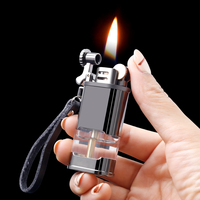 Briquet à silex compact en laiton et cuivre pur, style américain vintage, rechargeable, haute qualité, marque CHIEF, pour huile et kérosène