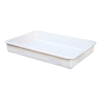 Meilleure caisse de transport et de stockage pour boulangerie Plateaux empilables Boîte de rangement rectangulaire en plastique pour l'épreuve de la pâte à pizza avec couvercles