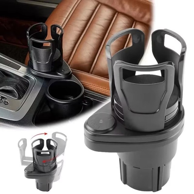 Car Water Cup Holder Drink Bottle Holders for Car Adjustable Expander 2 in 1 Cup Mount Auto Parts Food Tray Holder Car Accessory