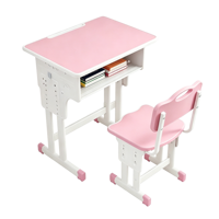Bureau et chaise réglables pour un seul élève, pour l'école primaire
