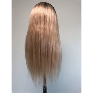 Cabeza <span class=keywords><strong>de</strong></span> Maniquí Europea con Color Degradado para Peluquería, Cabeza <span class=keywords><strong>de</strong></span> Entrenamiento <span class=keywords><strong>de</strong></span> Estilo Liso con Hombro para Corte <span class=keywords><strong>de</strong></span> Cabello y Trenzado - Product Image 4