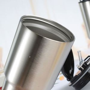 Gobelet isotherme en acier inoxydable de 30 oz avec couvercle à paille rabattable, tasse de voyage à double paroi sous vide, tasse de voiture anti-fuite - Product Image 4