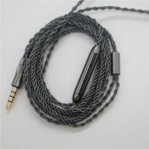 3.5mm Type C <b>Stereo</b> Earphone <b>Cable</b> 8 Strand Silver Plated With Mic And Tuning Function For Mobile Phone - Product Image 5