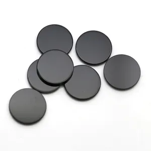 DS مجوهرات حجر أونيكس طبيعي شكل عملة سوداء ناعمة من المصنع بسعر الجملة من الشركة المصنعة الموردين