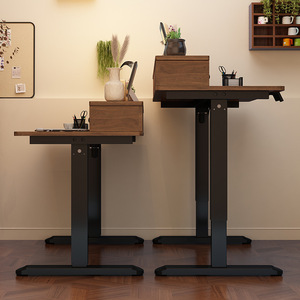 Electric Metal <strong>Foldable</strong> Extendable Height Adjustable Standing <strong>Desk</strong> with Storage Shelf Smart Motorized for Home <strong>Office</strong> Gaming - Product Image 3