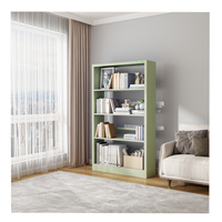 Mobilier de bibliothèque moderne Étagère à 4 niveaux pour la maison Étagère à livres en métal Étagère à livres en acier pour magasin de détail Étagères à livres en acier